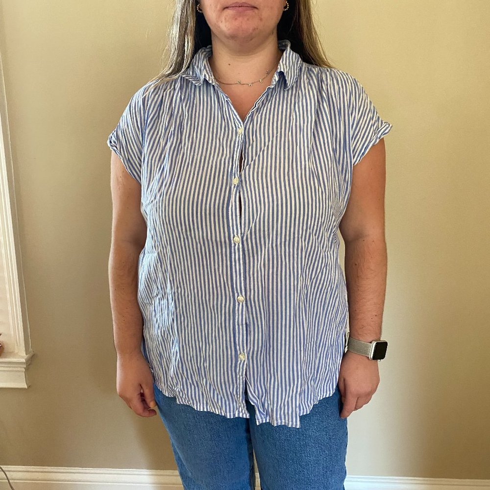 Old Navy Striped Button Up t-shirt